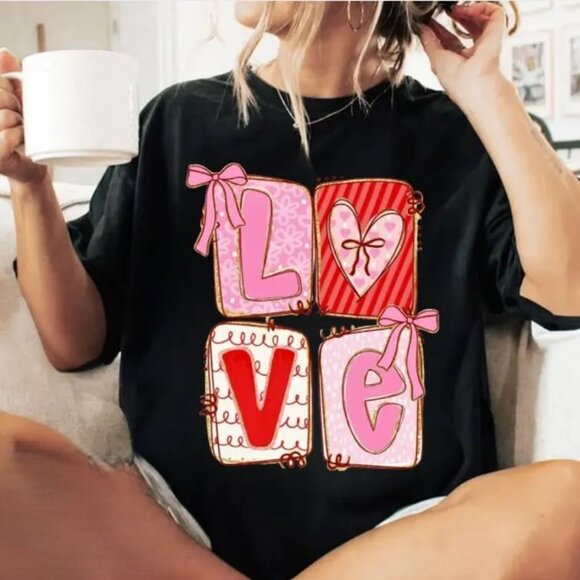 Tops - Valentine's Day Love Shirt, Valentine Shirt, Gift For Lover